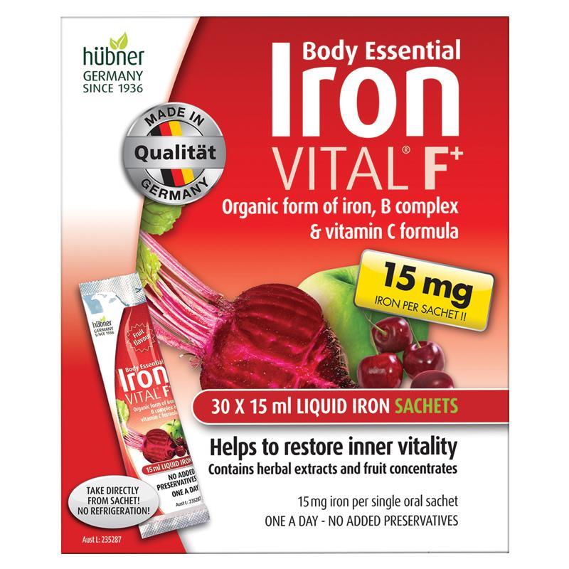 Hubner 贺柏娜赫本娜 Body Essential Iron Vital 铁元液补铁液（30条便利装） 15ml*30条